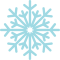Copo de nieve icono hielo